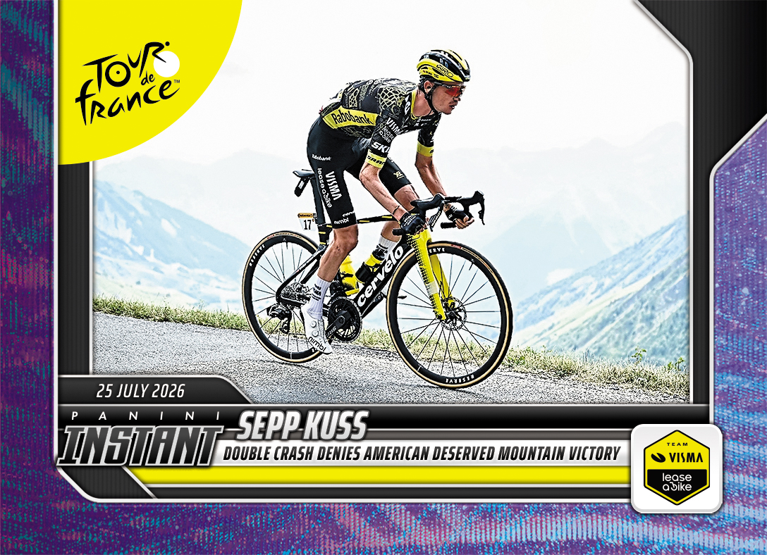 Detailed Image of Sepp Kuss - 2026 Panini Instant Tour de France #64 - Diamond Dust 1/1