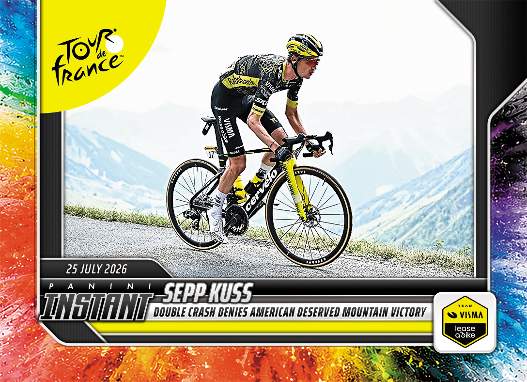 Detailed Image of Sepp Kuss - 2026 Panini Instant Tour de France #64 - Color Blast /5