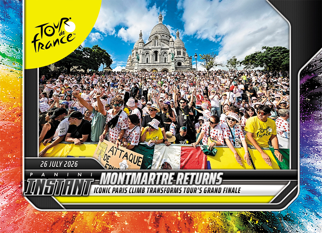 Detailed Image of Montmartre Returns - 2026 Panini Instant Tour de France #68 - Color Blast /5