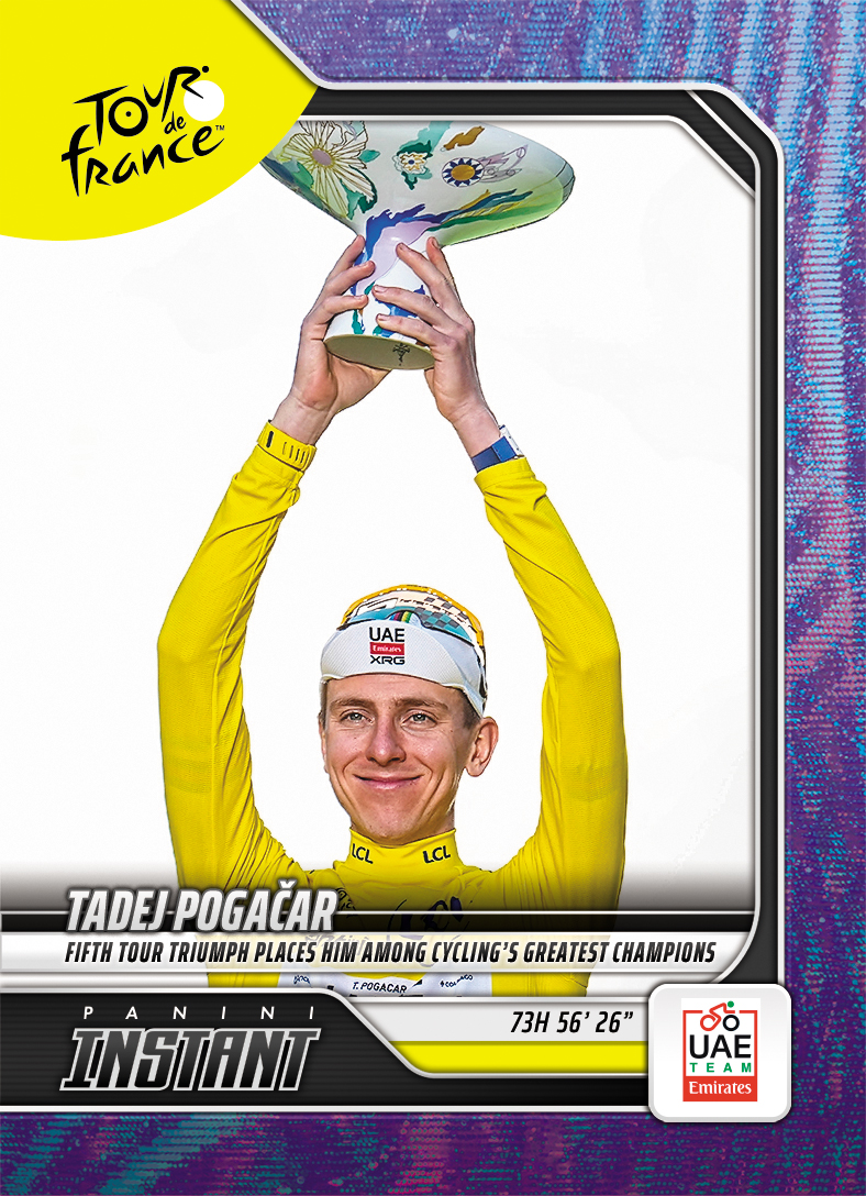 Detailed Image of Tadej Pogacar - 2026 Panini Instant Tour de France #69 - Diamond Dust 1/1