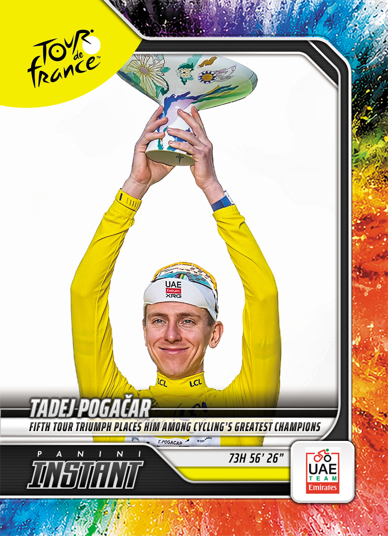 Detailed Image of Tadej Pogacar - 2026 Panini Instant Tour de France #69 - Color Blast /5