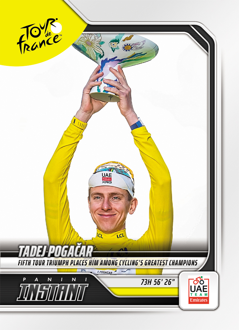 Detailed Image of Tadej Pogacar - 2026 Panini Instant Tour de France #69 - Base Card 10-pack