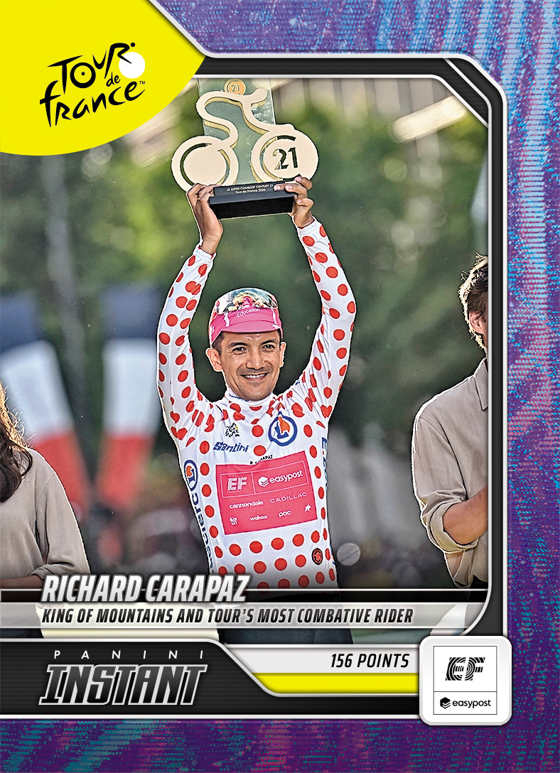 Detailed Image of Richard Carapaz - 2026 Panini Instant Tour de France #71 - Diamond Dust 1/1