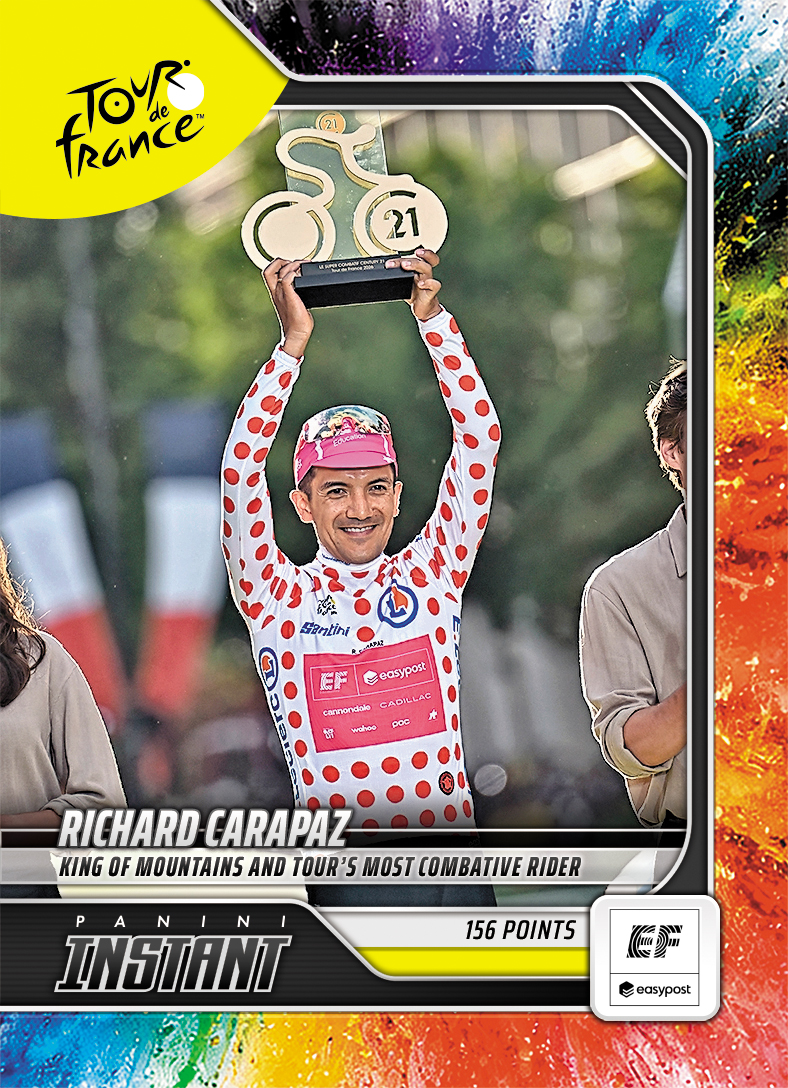 Detailed Image of Richard Carapaz - 2026 Panini Instant Tour de France #71 - Color Blast /5