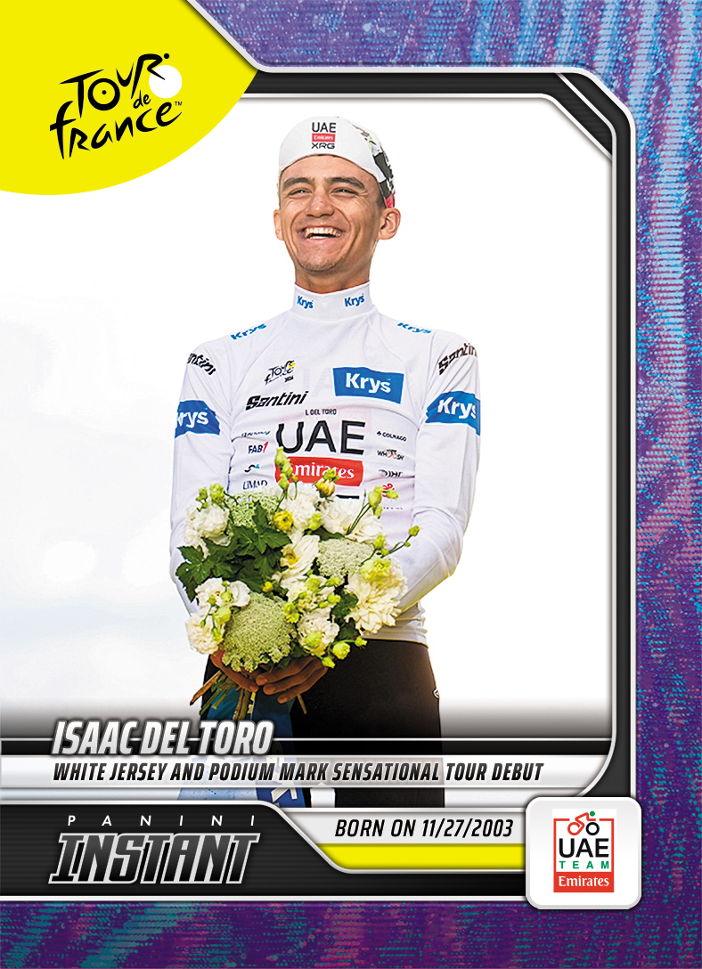 Detailed Image of Isaac del Toro - 2026 Panini Instant Tour de France #72 - Diamond Dust 1/1