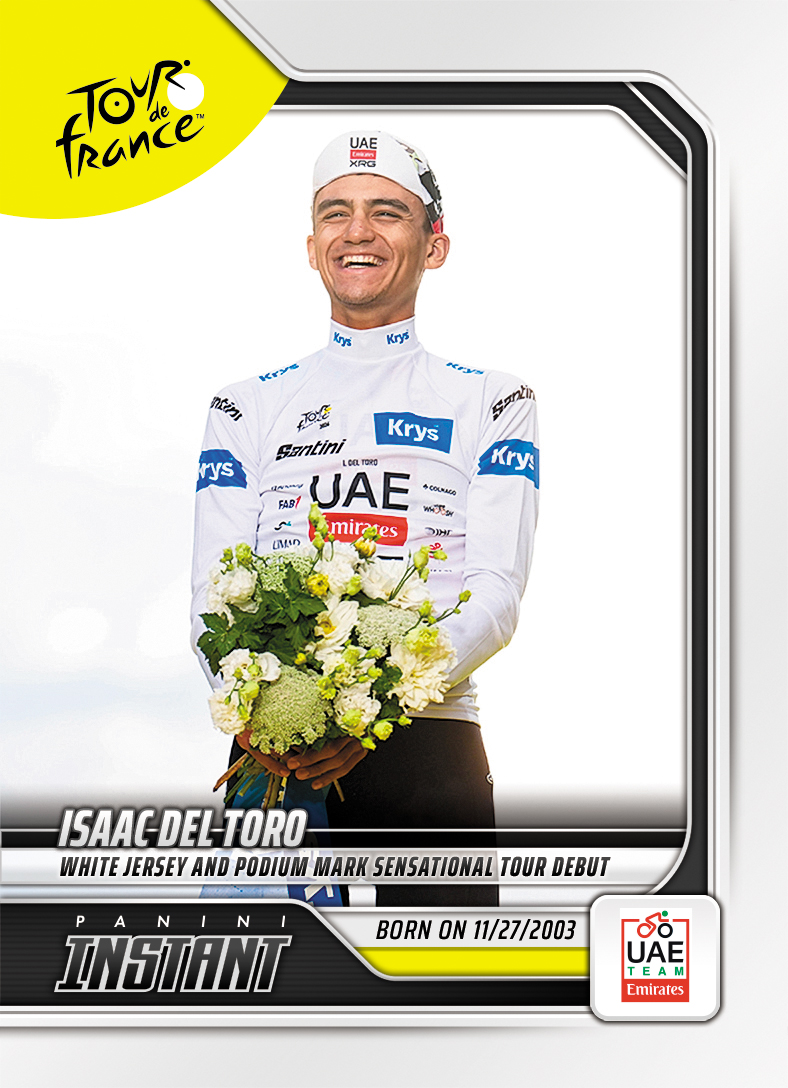 Detailed Image of Isaac del Toro - 2026 Panini Instant Tour de France #72 - Base Card 25-pack