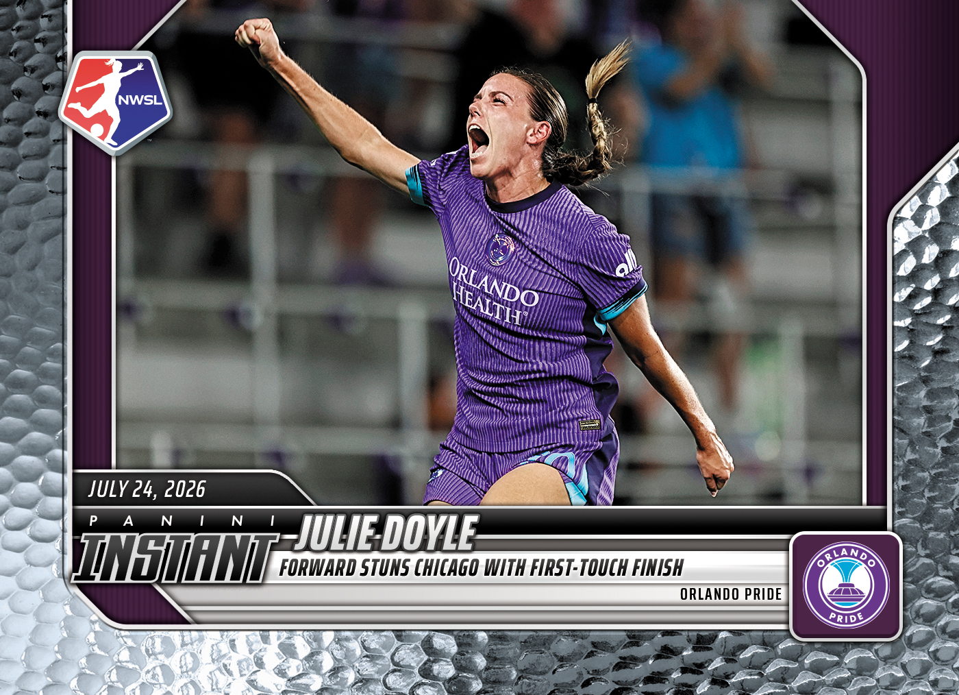 Detailed Image of Julie Doyle - 2026 Panini Instant NWSL #115 - Metallic /5