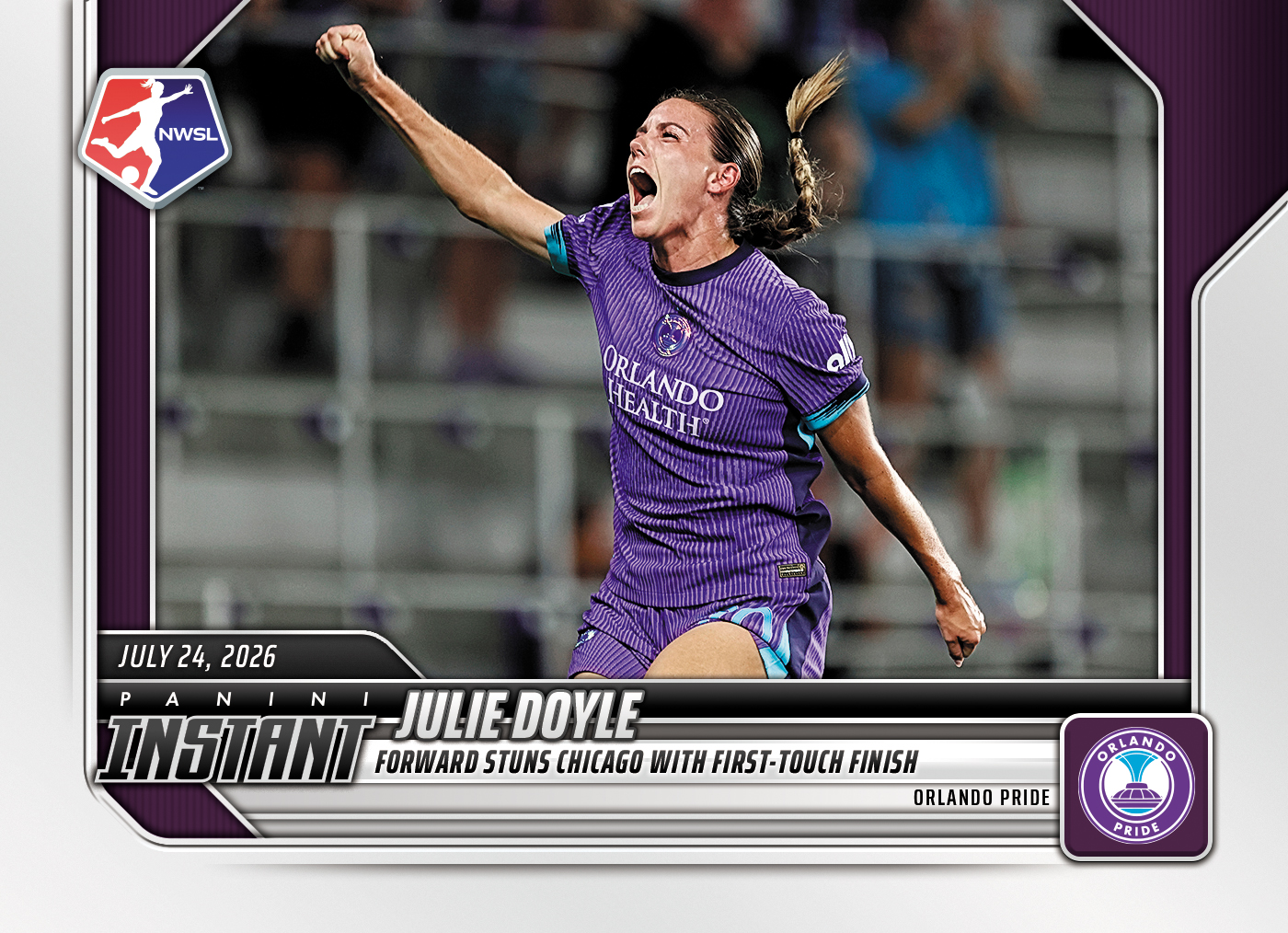 Detailed Image of Julie Doyle - 2026 Panini Instant NWSL #115 - Base Card 10-pack