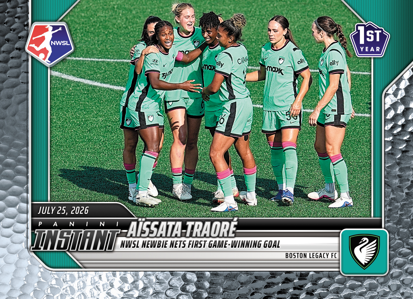 Detailed Image of Aissata Traore - 2026 Panini Instant NWSL #116 - Metallic /5