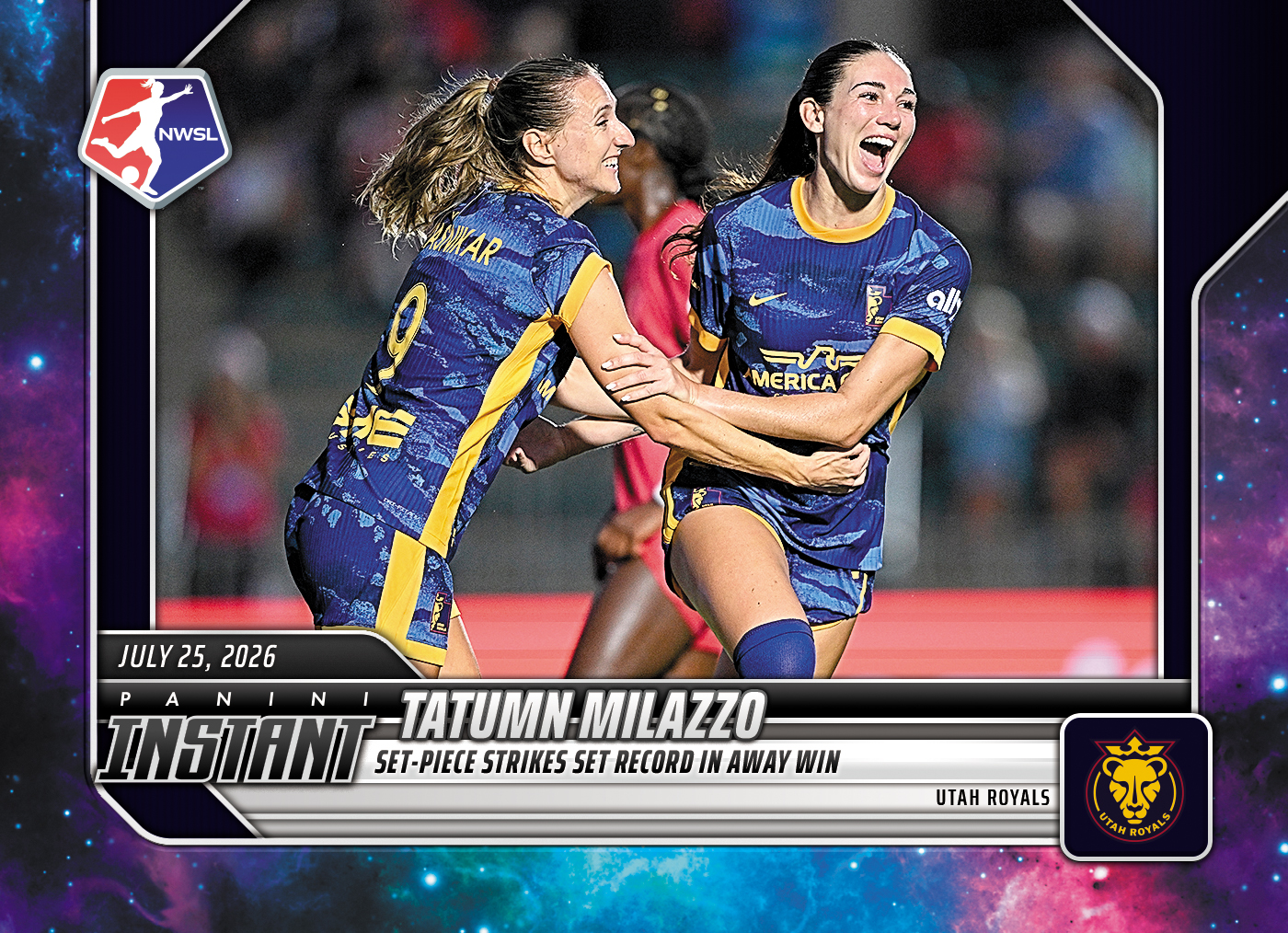 Detailed Image of Tatumn Milazzo - 2026 Panini Instant NWSL #117 - Galaxy 1/1