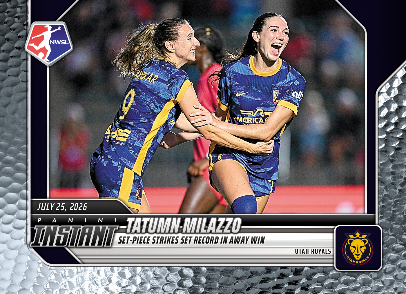 Detailed Image of Tatumn Milazzo - 2026 Panini Instant NWSL #117 - Metallic /5