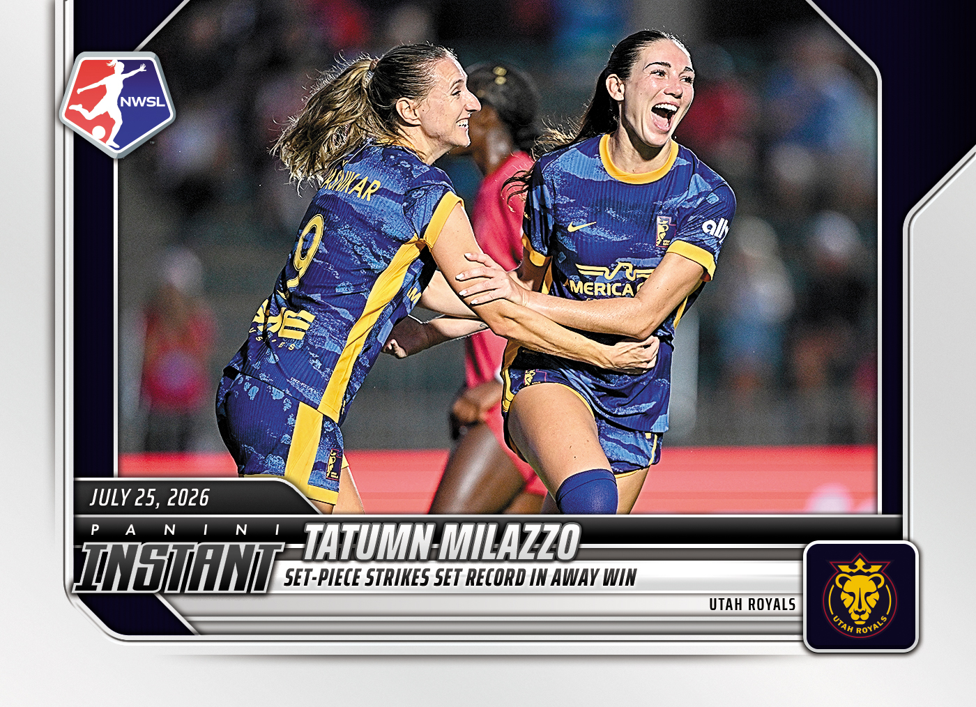 Detailed Image of Tatumn Milazzo - 2026 Panini Instant NWSL #117 - Base Card 5-pack