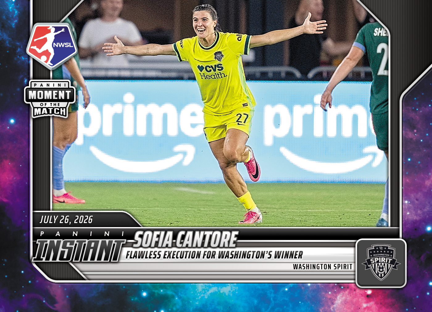 Detailed Image of Sofia Cantore - 2026 Panini Instant NWSL #119 - Galaxy 1/1