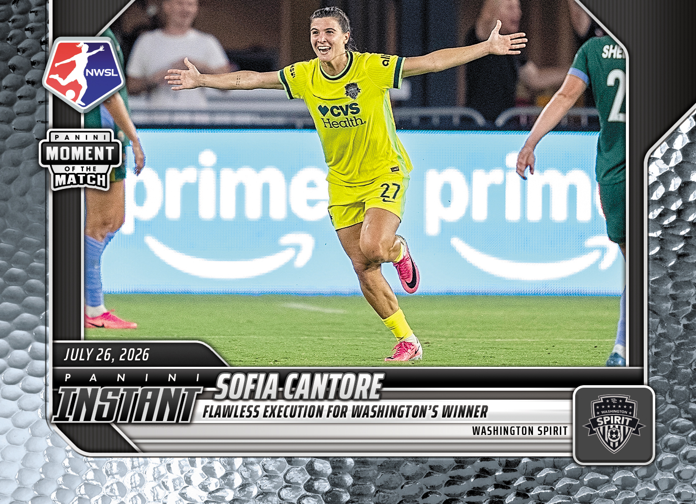 Detailed Image of Sofia Cantore - 2026 Panini Instant NWSL #119 - Metallic /5