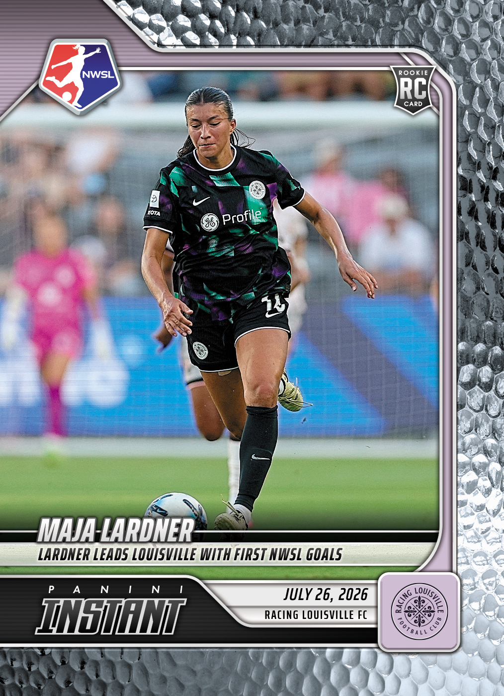 Detailed Image of Maja Lardner - 2026 Panini Instant NWSL #120 - Metallic /5