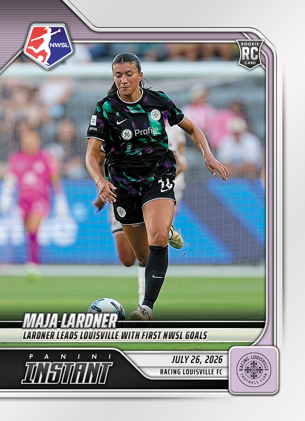 Detailed Image of Maja Lardner - 2026 Panini Instant NWSL #120 - Base Card 10-pack