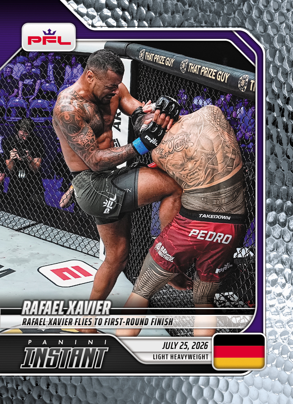 Detailed Image of Rafael Xavier - 2026 Panini Instant PFL #27 - Metallic /5