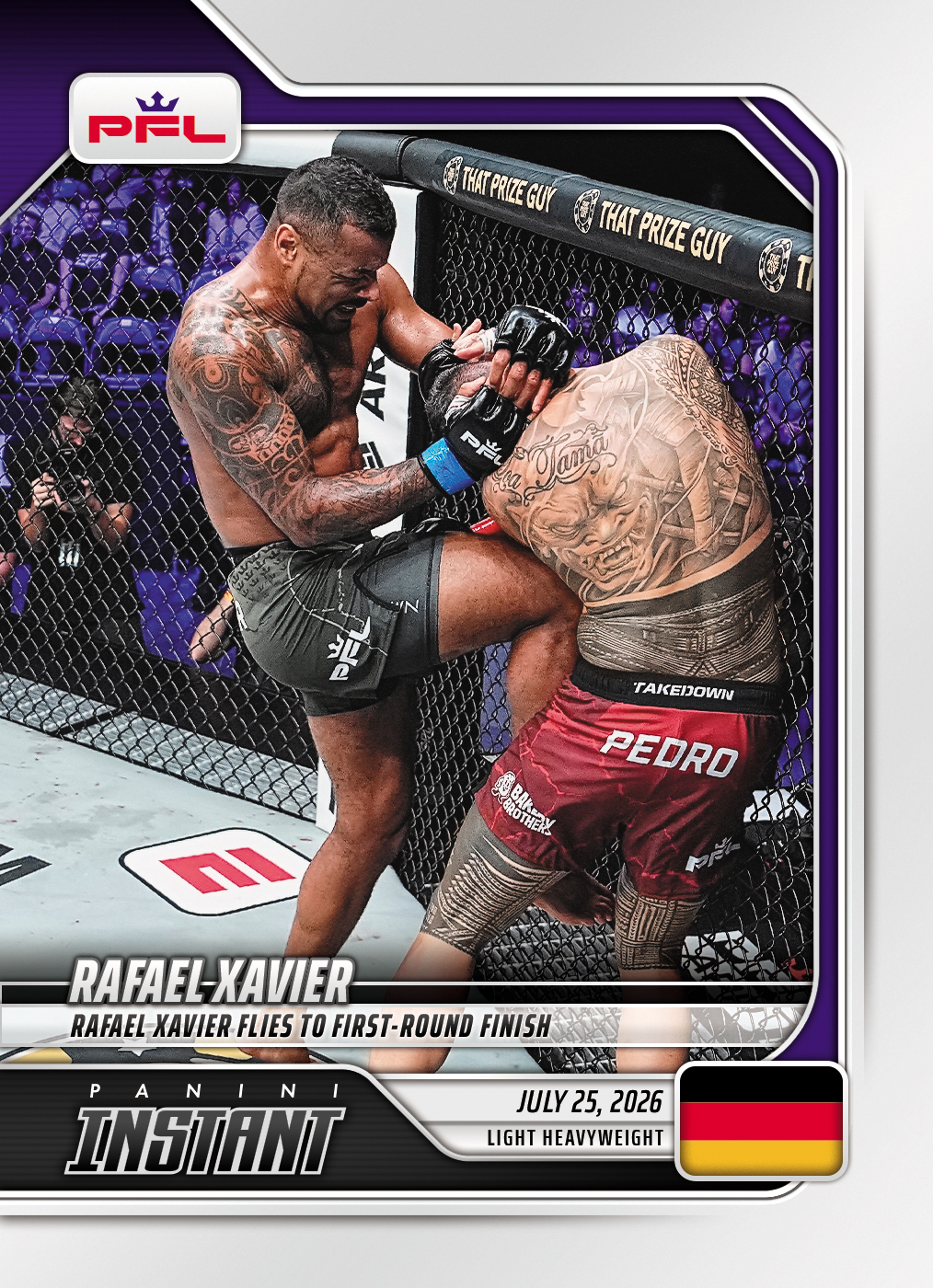 Detailed Image of Rafael Xavier - 2026 Panini Instant PFL #27 - Base Card 5-pack