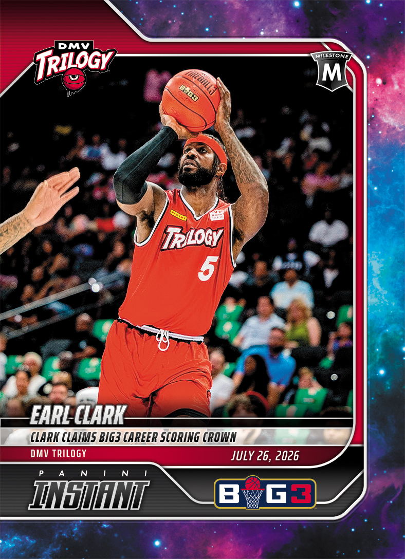 Detailed Image of Earl Clark - 2026 Panini Instant Big3 #24 - Galaxy 1/1