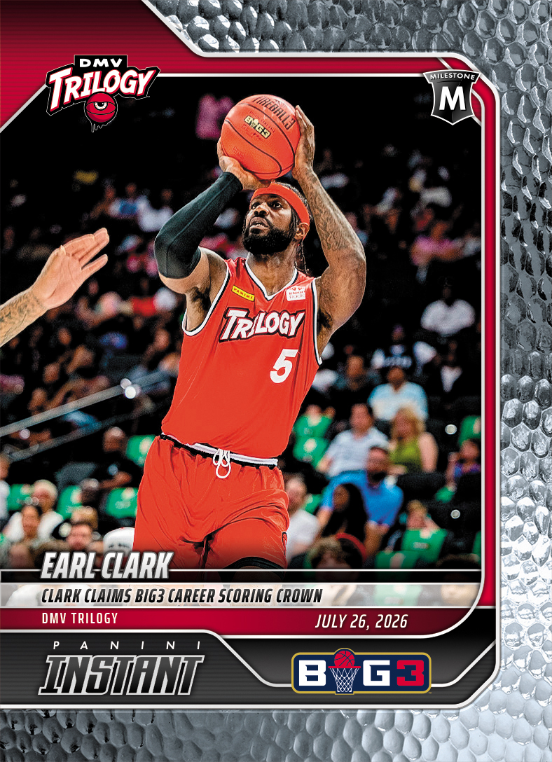 Product image 1 for - Earl Clark - 2026 Panini Instant Big3 #24 - Metallic /5