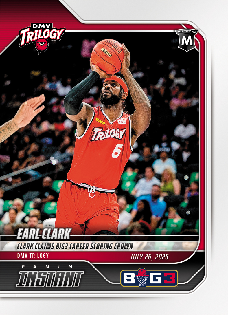 Detailed Image of Earl Clark - 2026 Panini Instant Big3 #24 - Base Card 10-pack