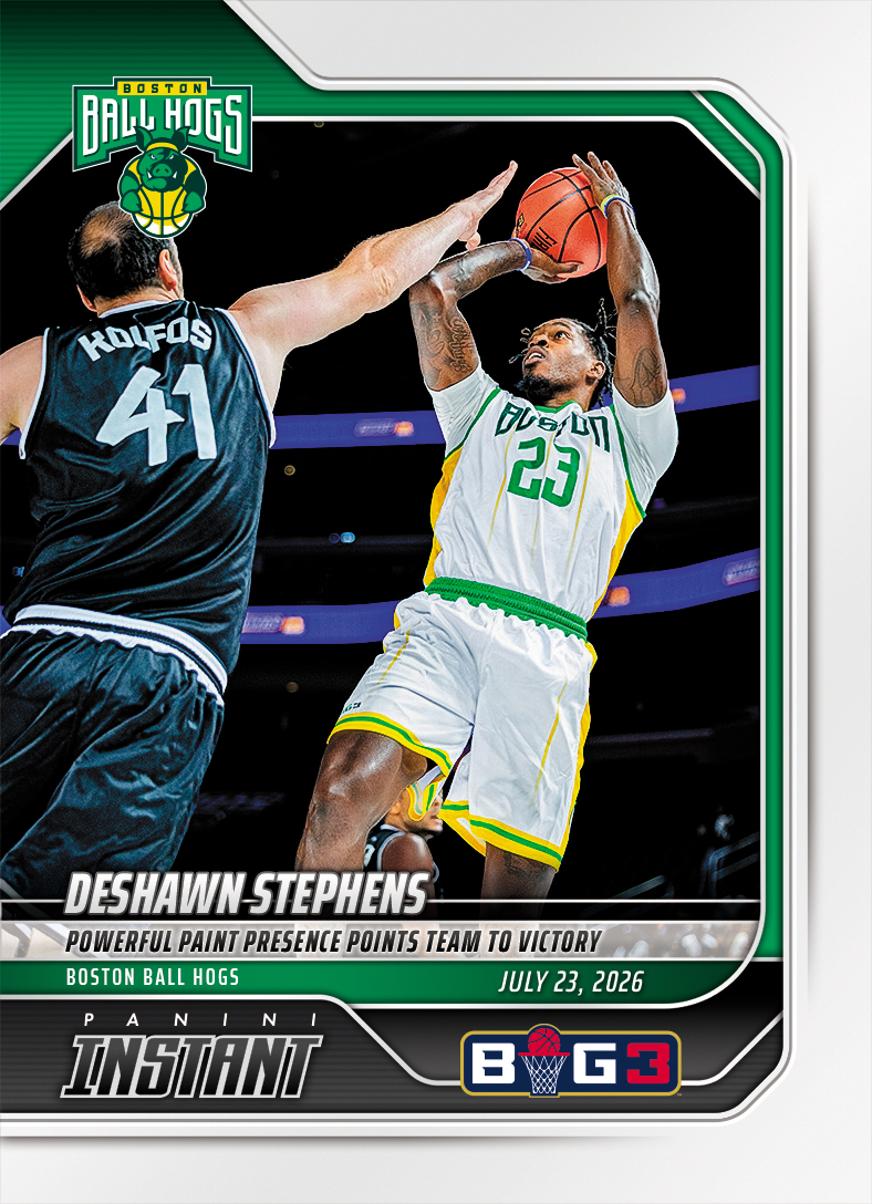 Detailed Image of Deshawn Stephens - 2026 Panini Instant Big3 #25 - Base Card