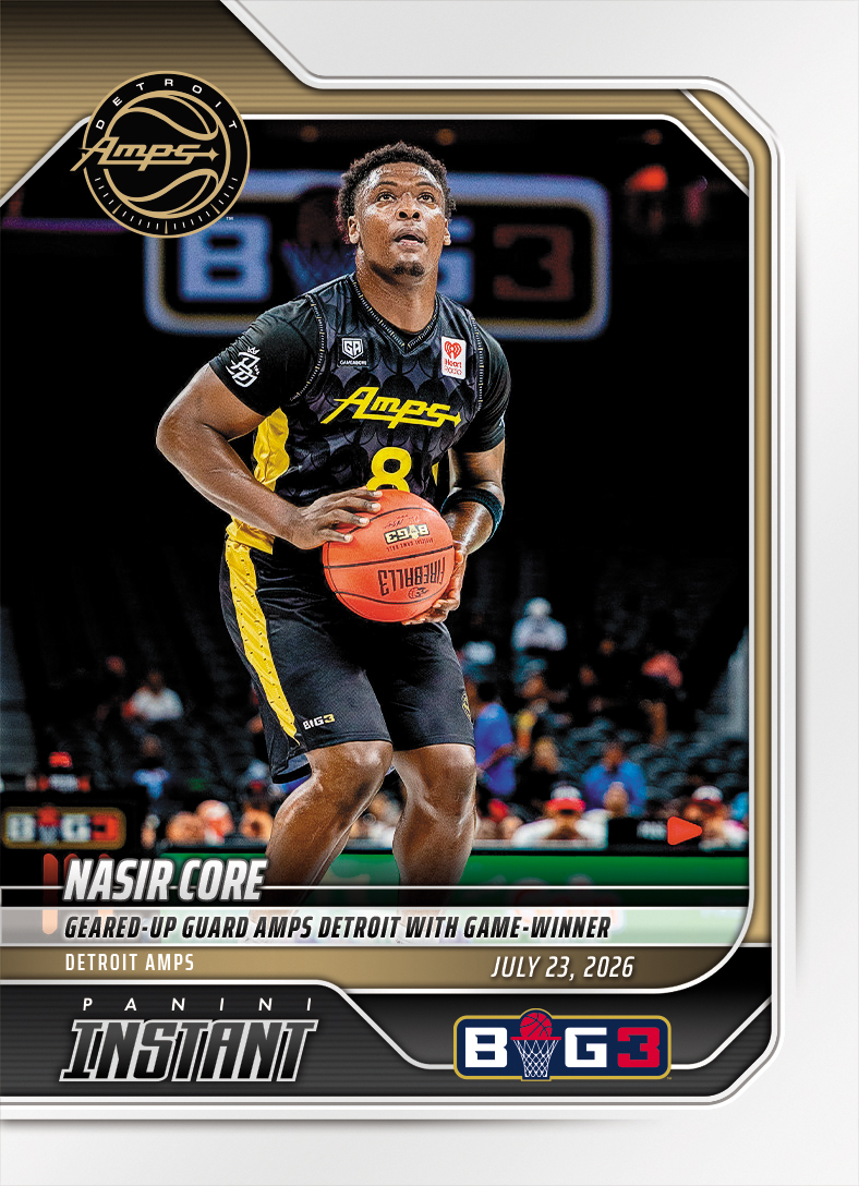 Detailed Image of Nasir Core - 2026 Panini Instant Big3 #26 - Base Card 10-pack