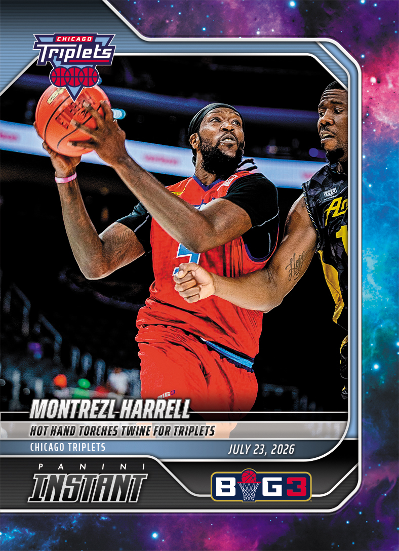 Detailed Image of Montrezl Harrell - 2026 Panini Instant Big3 #27 - Galaxy 1/1