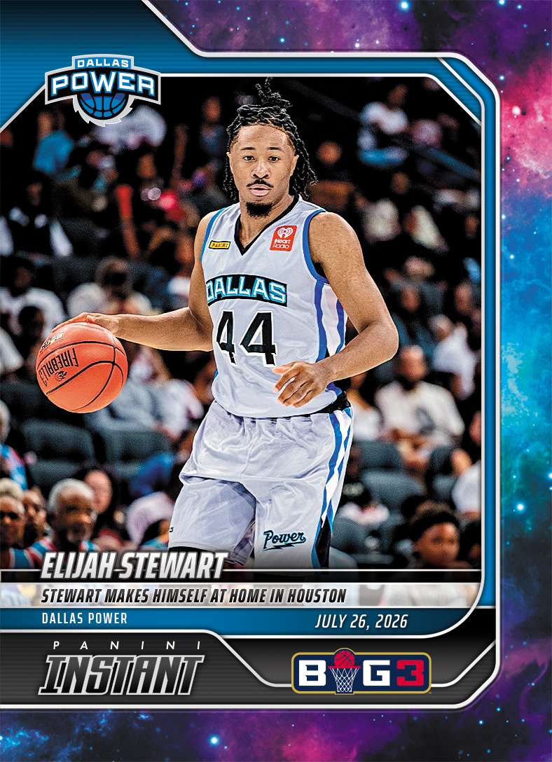 Product image 1 for - Elijah Stewart - 2026 Panini Instant Big3 #29 - Galaxy 1/1