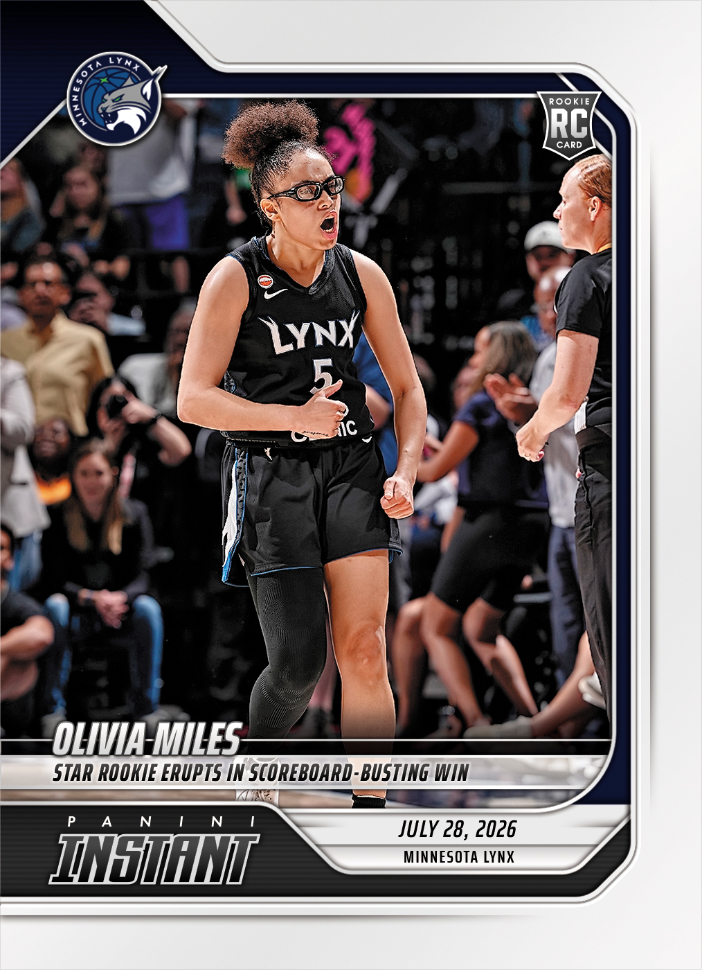 Detailed Image of Olivia Miles - 2026 Panini Instant WNBA #267 - Base Card 25-pack