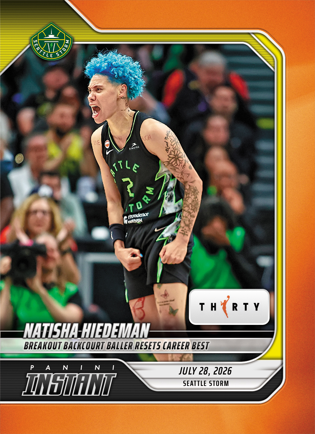 Detailed Image of Natisha Hiedeman - 2026 Panini Instant WNBA #269 - 30th Anniversary /30