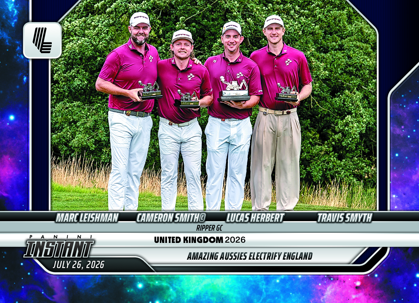 Detailed Image of Ripper GC - 2026 Panini Instant LIV Golf #21 - Galaxy 1/1