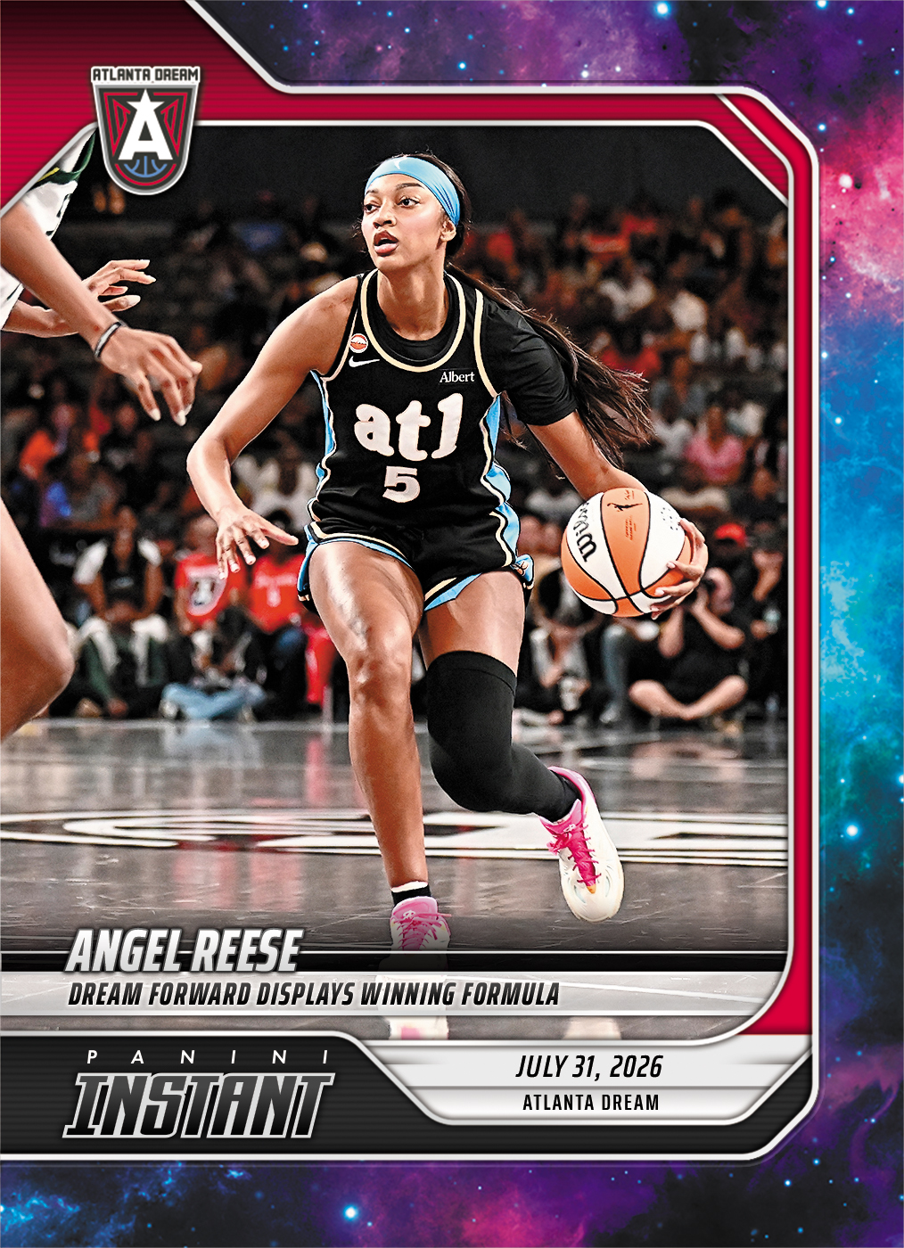 Detailed Image of Angel Reese - 2026 Panini Instant WNBA #273 - Galaxy 1/1