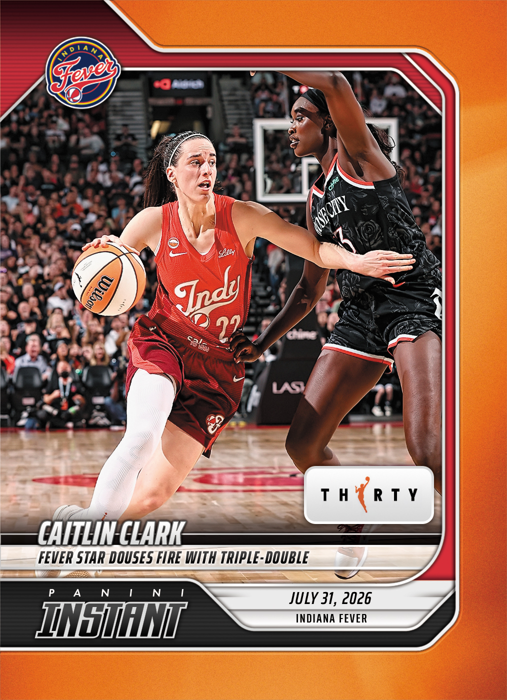 Detailed Image of Caitlin Clark - 2026 Panini Instant WNBA #275 - 30th Anniversary /30