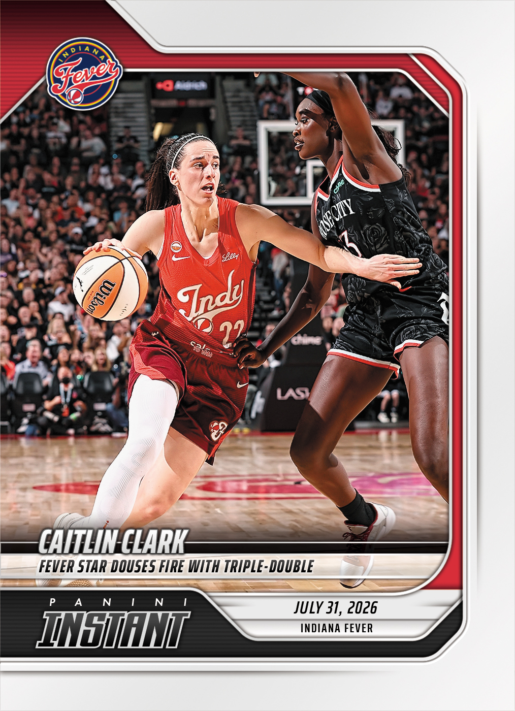 Detailed Image of Caitlin Clark - 2026 Panini Instant WNBA #275 - Base Card 10-pack