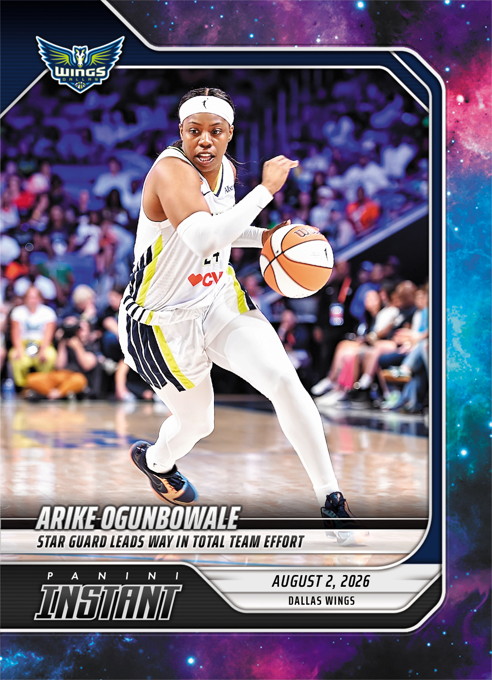 Detailed Image of Arike Ogunbowale - 2026 Panini Instant WNBA #280 - Galaxy 1/1
