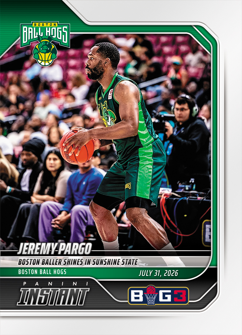 Detailed Image of Jeremy Pargo - 2026 Panini Instant Big3 #31 - Base Card 25-pack