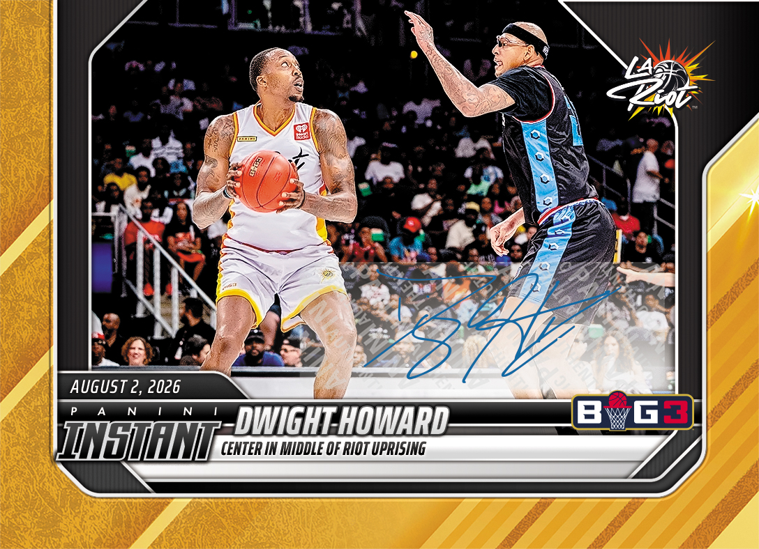 Detailed Image of Dwight Howard - 2026 Panini Instant Big3 #32 - Gold /10 Auto