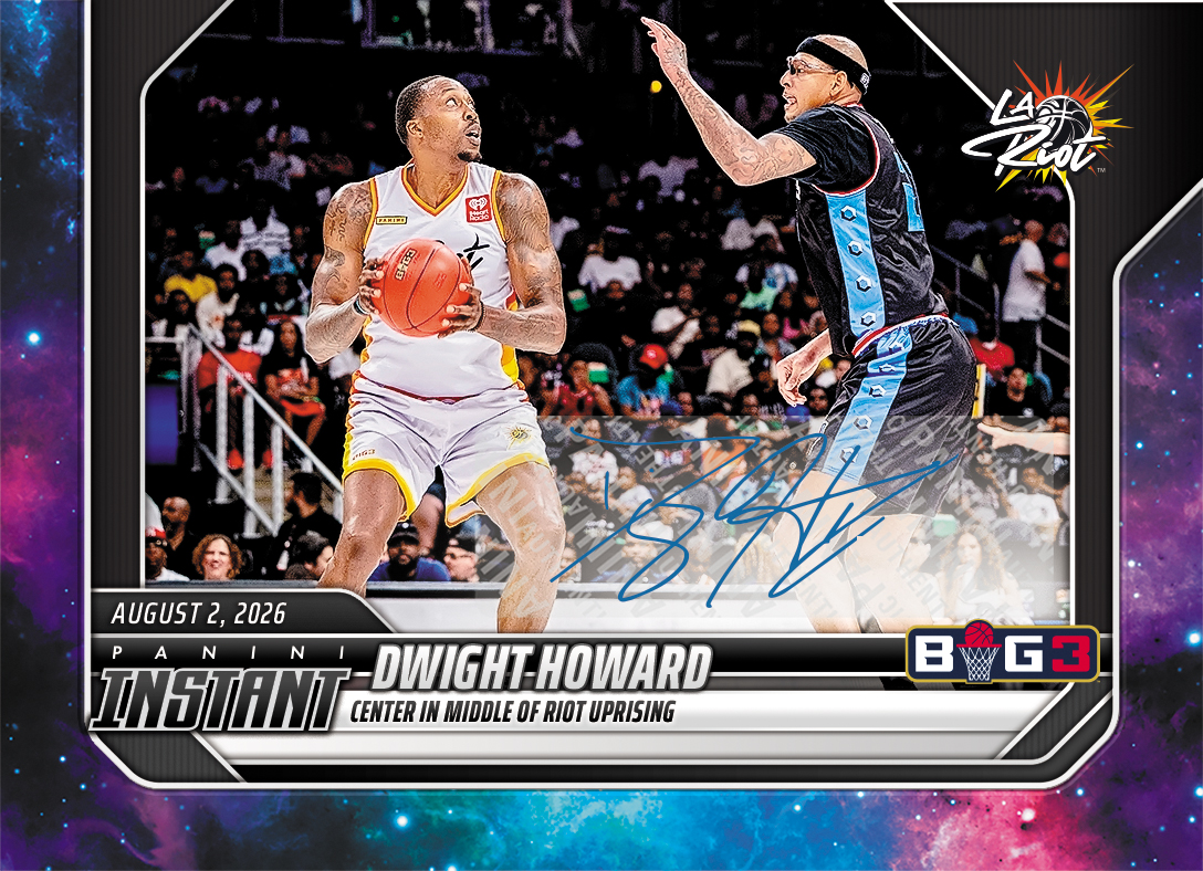 Detailed Image of Dwight Howard - 2026 Panini Instant Big3 #32 - Galaxy 1/1 Auto