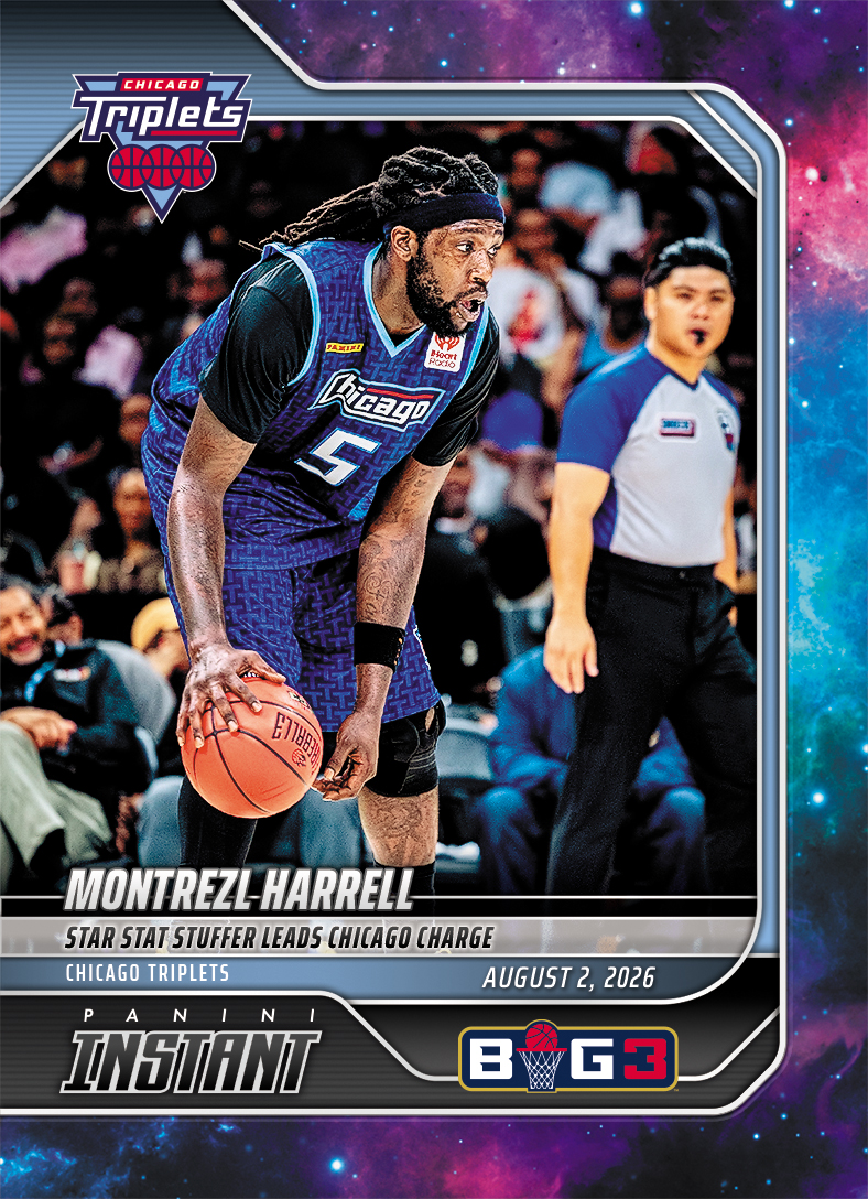 Detailed Image of Montrezl Harrell - 2026 Panini Instant Big3 #33 - Galaxy 1/1