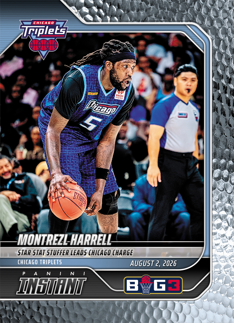 Detailed Image of Montrezl Harrell - 2026 Panini Instant Big3 #33 - Metallic /5