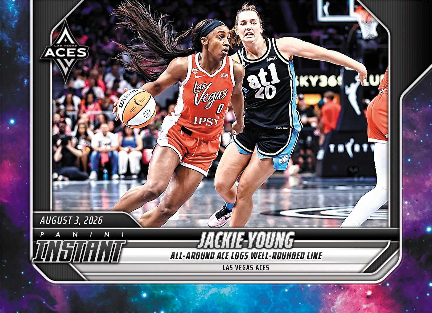 Detailed Image of Jackie Young - 2026 Panini Instant WNBA #282 - Galaxy 1/1