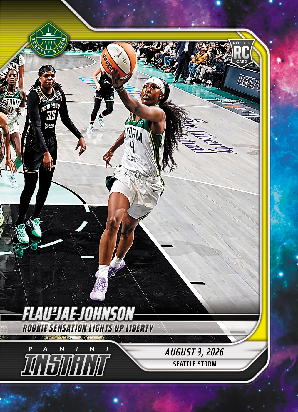 Product image 1 for - Flau'jae Johnson - 2026 Panini Instant WNBA #283 - Galaxy 1/1