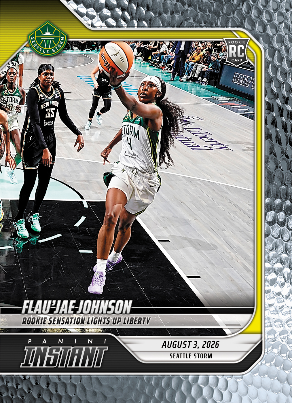 Detailed Image of Flau'jae Johnson - 2026 Panini Instant WNBA #283 - Metallic /5