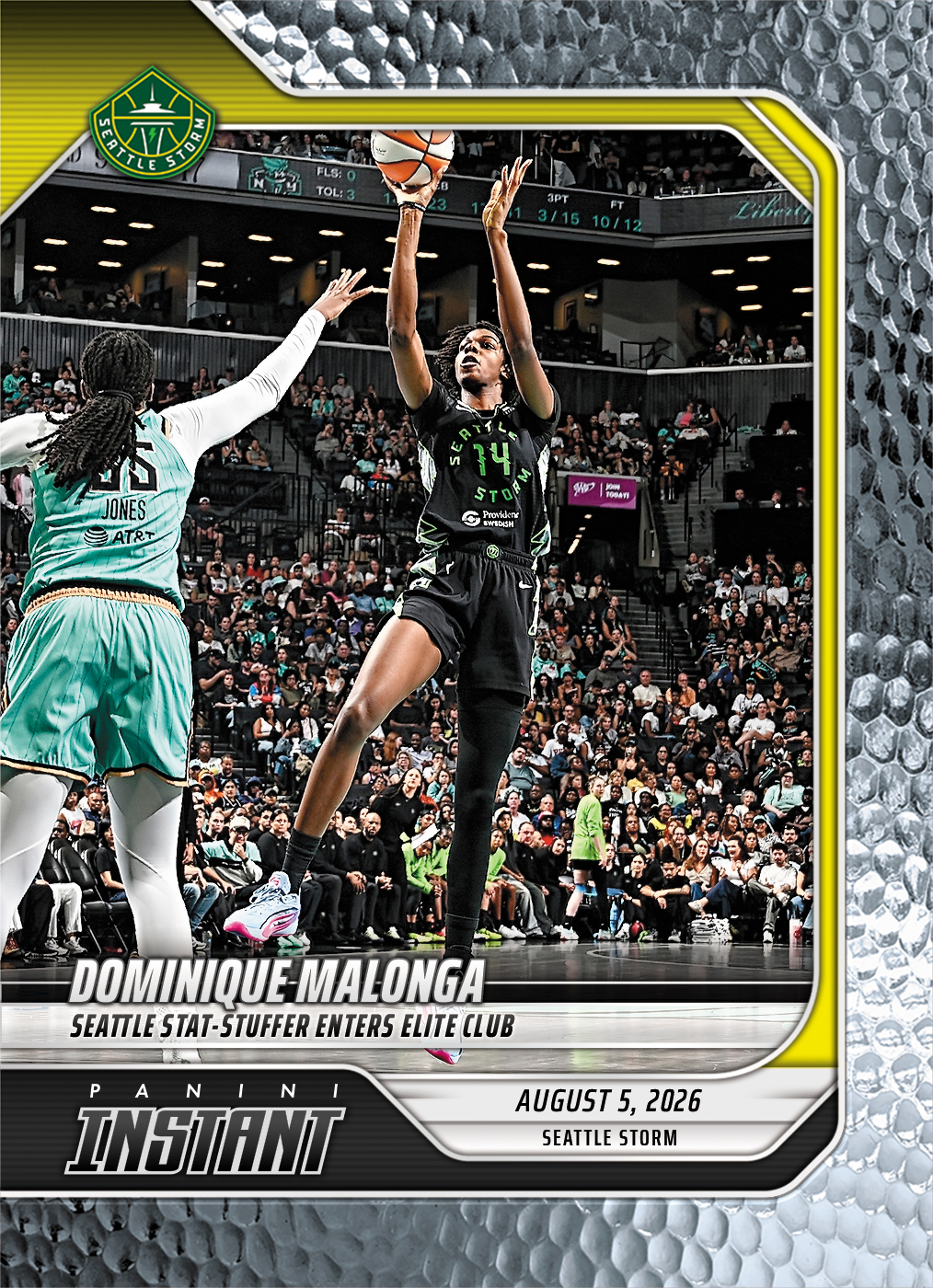 Product image 1 for - Dominique Malonga - 2026 Panini Instant WNBA #285 - Metallic /5