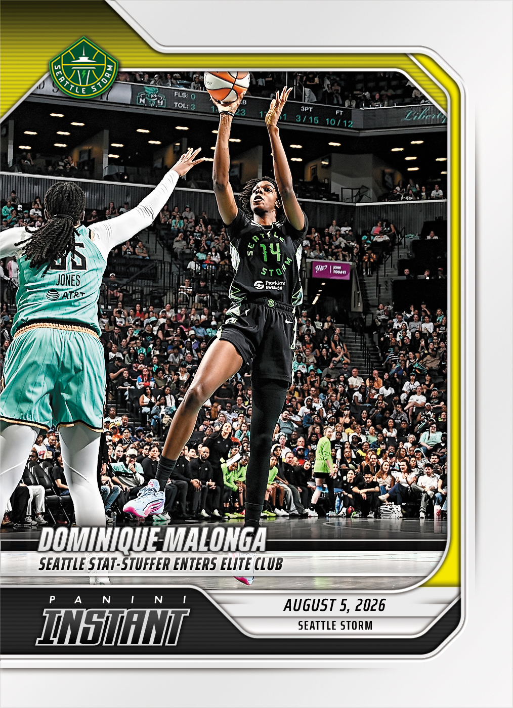 Detailed Image of Dominique Malonga - 2026 Panini Instant WNBA #285 - Base Card 10-pack