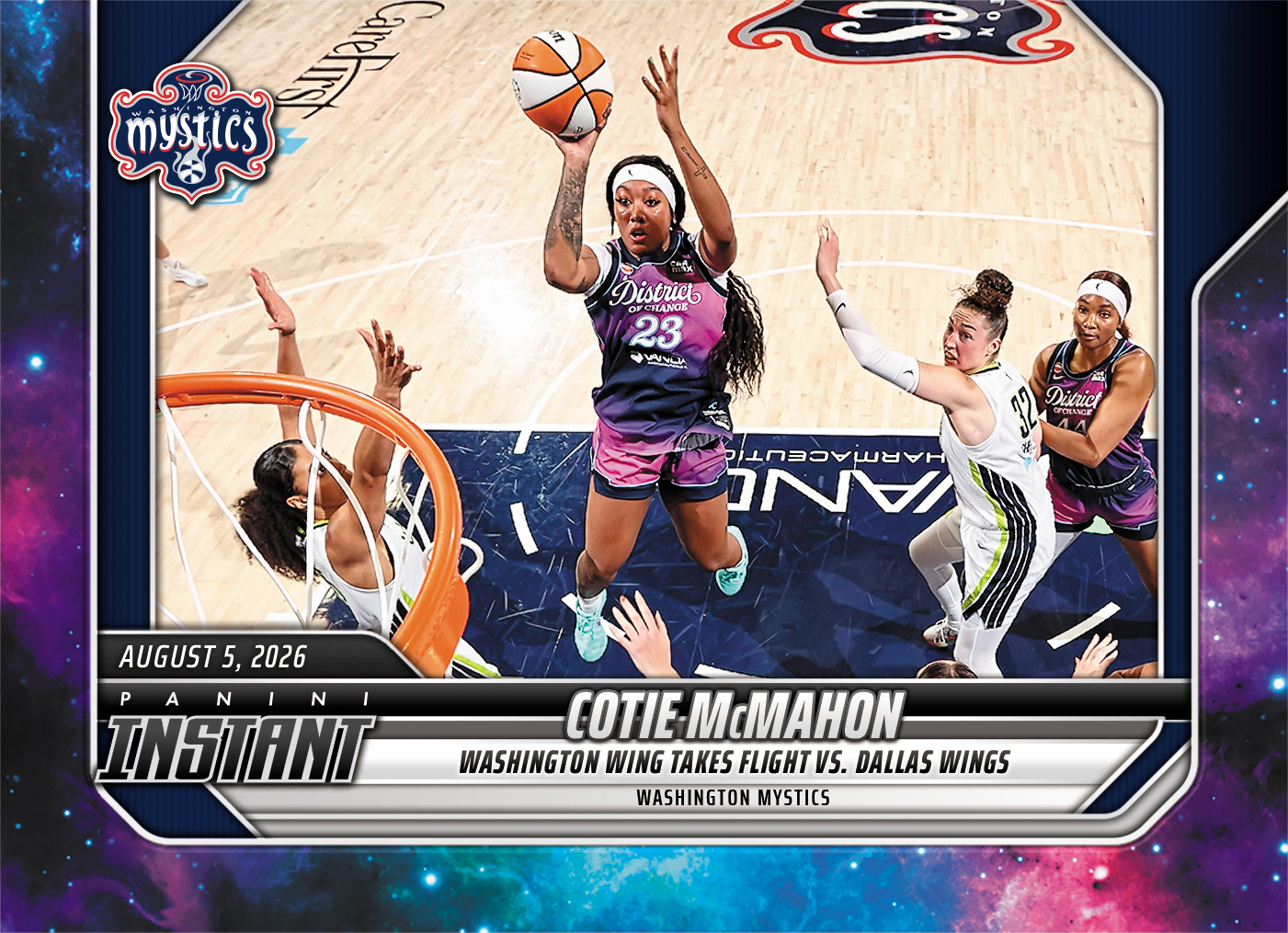 Product image 1 for - Cotie McMahon - 2026 Panini Instant WNBA #286 - Galaxy 1/1