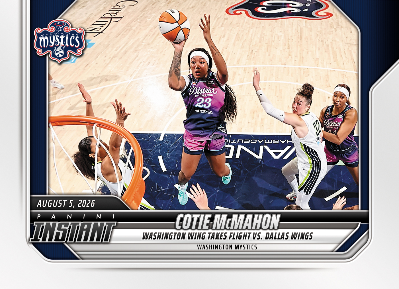 Detailed Image of Cotie McMahon - 2026 Panini Instant WNBA #286 - Base Card 10-pack