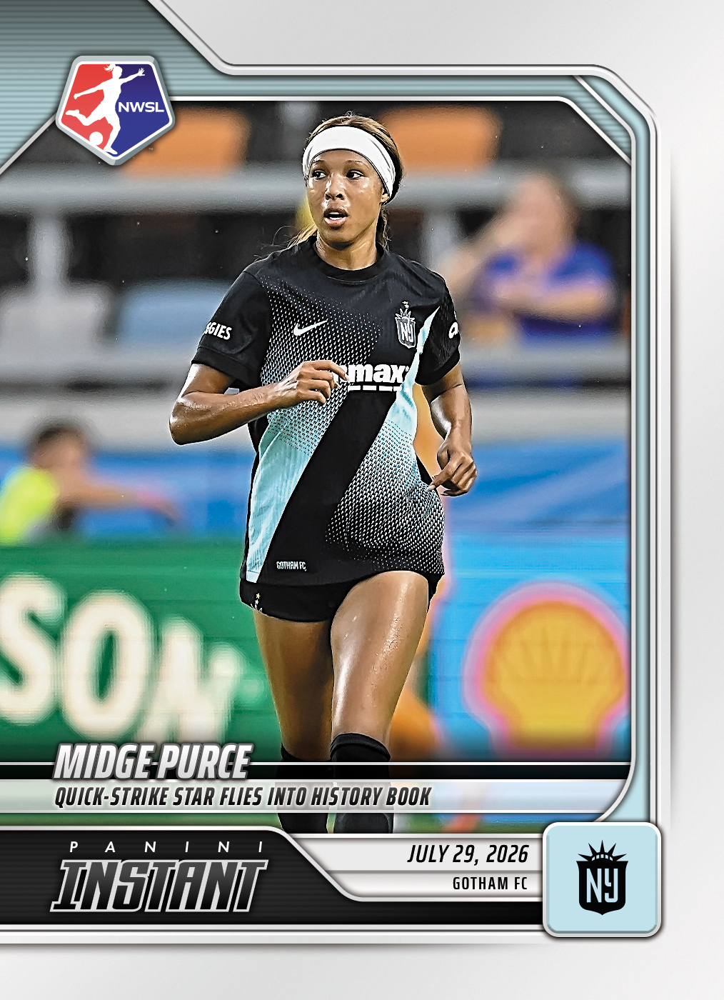 Detailed Image of Midge Purce - 2026 Panini Instant NWSL #123 - Base Card 10-pack