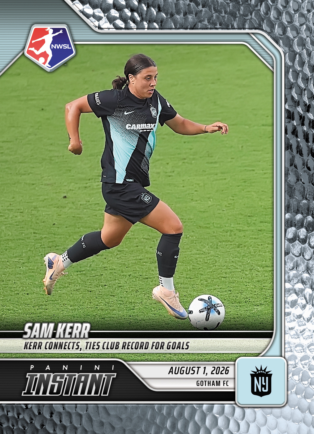Detailed Image of Sam Kerr - 2026 Panini Instant NWSL #126 - Metallic /5